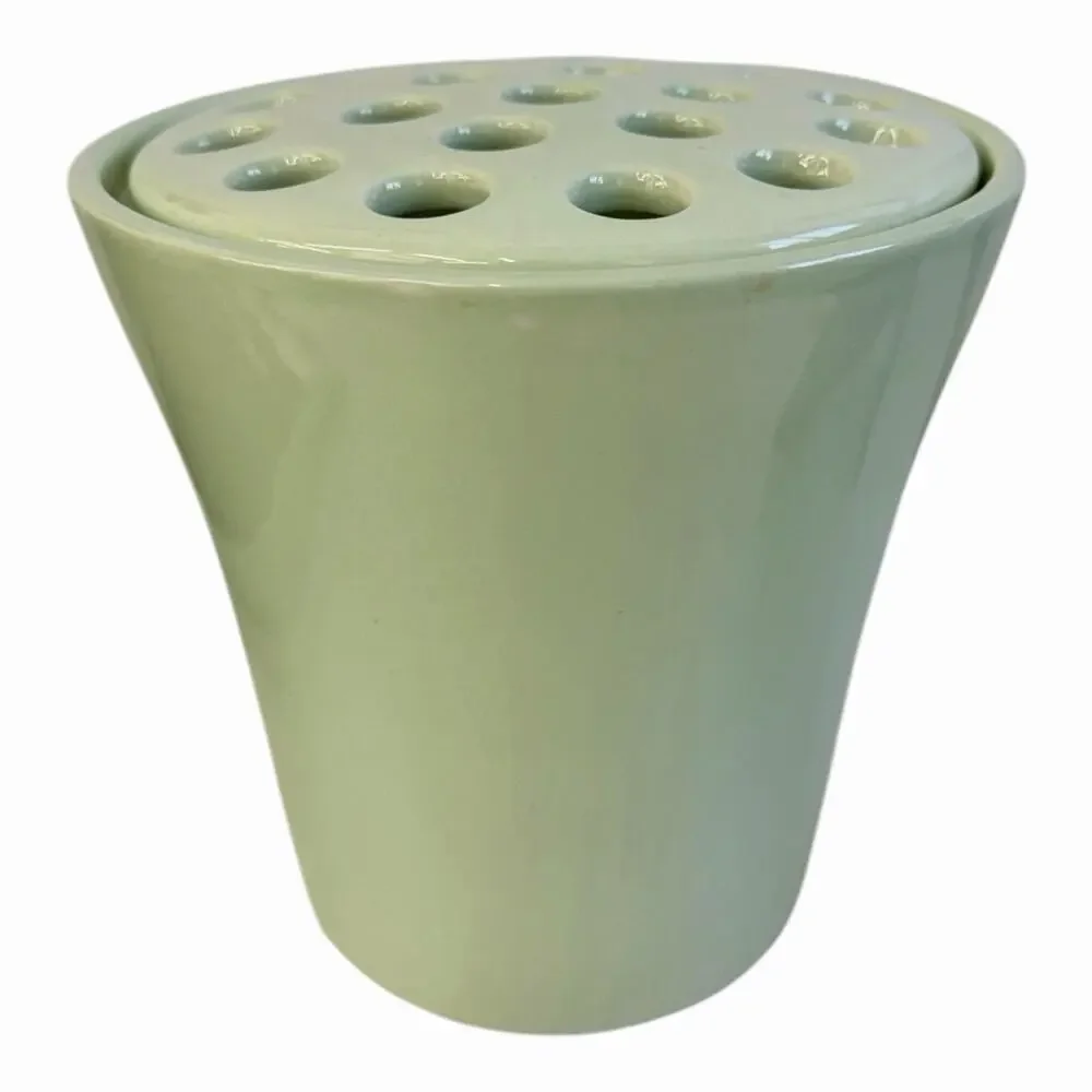 Southern Living At Home “Arrange It Easy” Vase with Removable Flower Frog Green